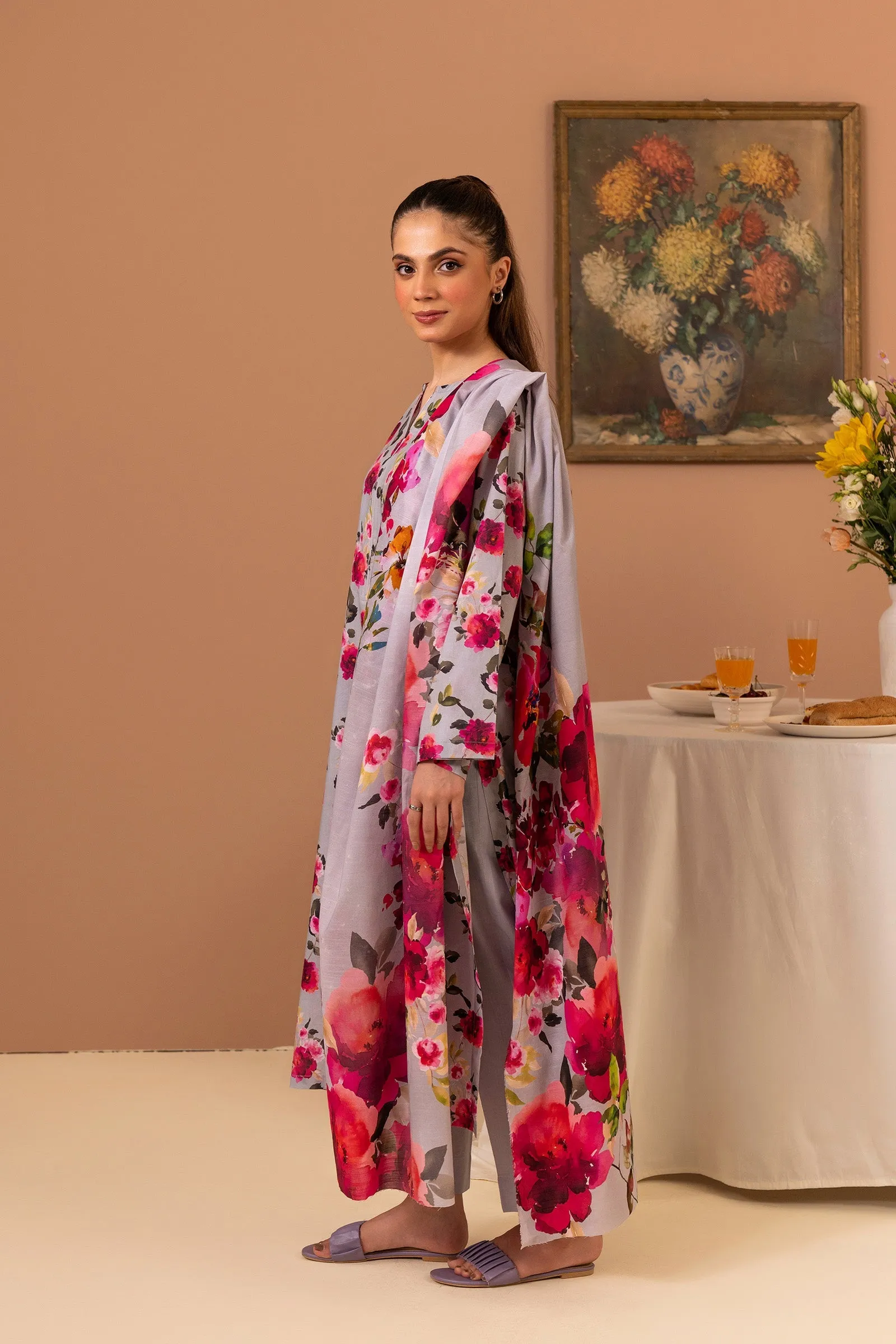 1 PC Printed Suit (Unstitched)