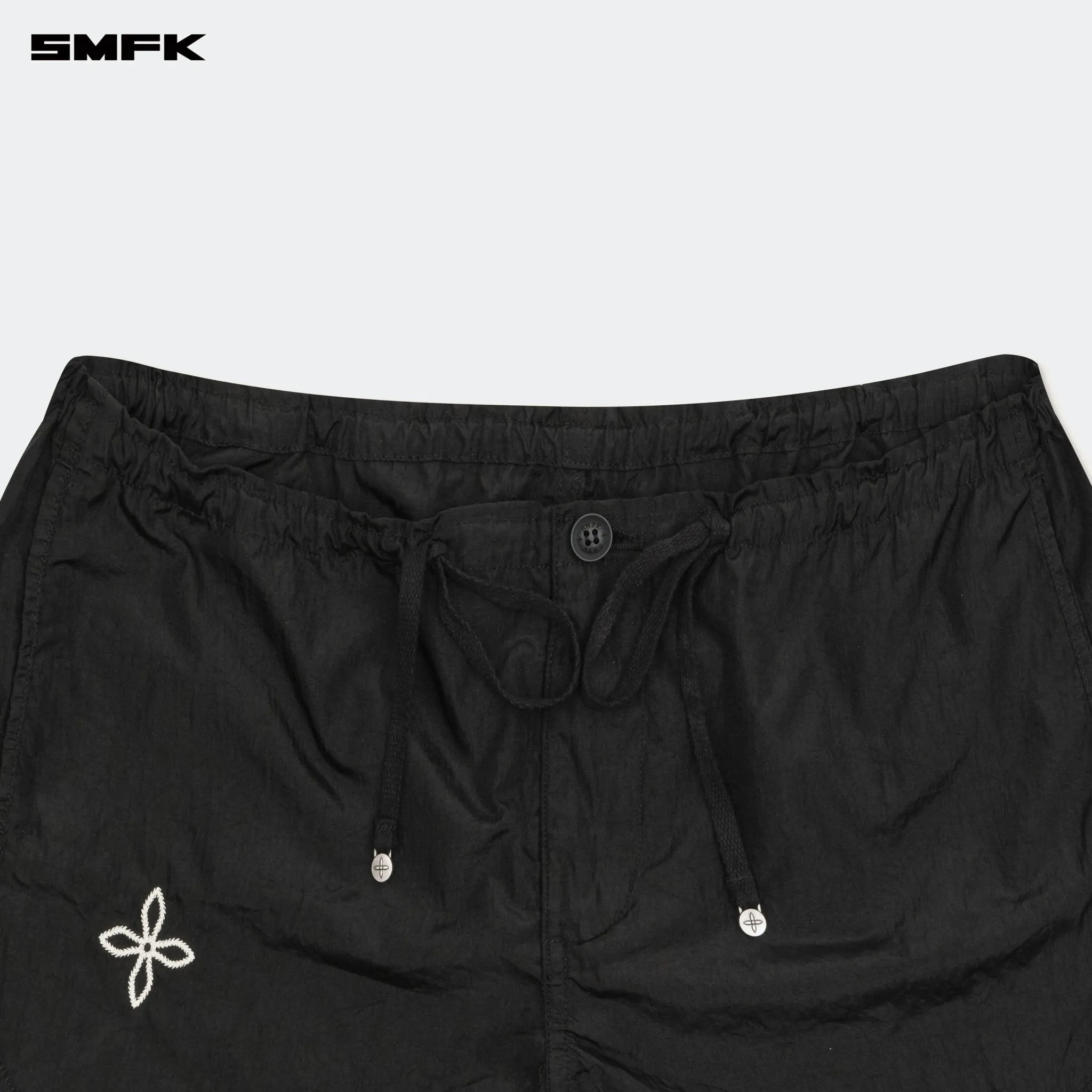 Ancient Myth Alloy Skin Low-Waist Jogging Shorts Black