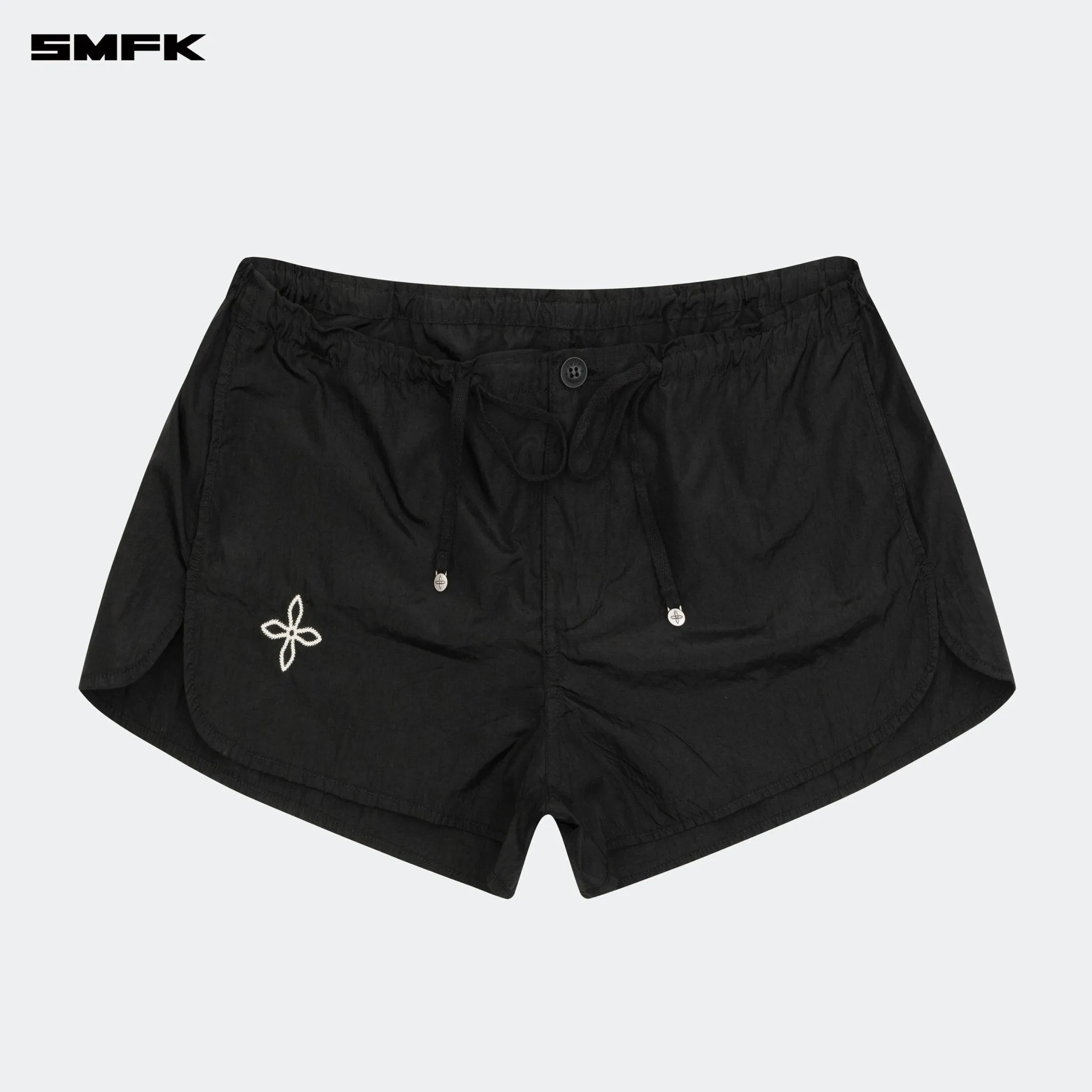 Ancient Myth Alloy Skin Low-Waist Jogging Shorts Black