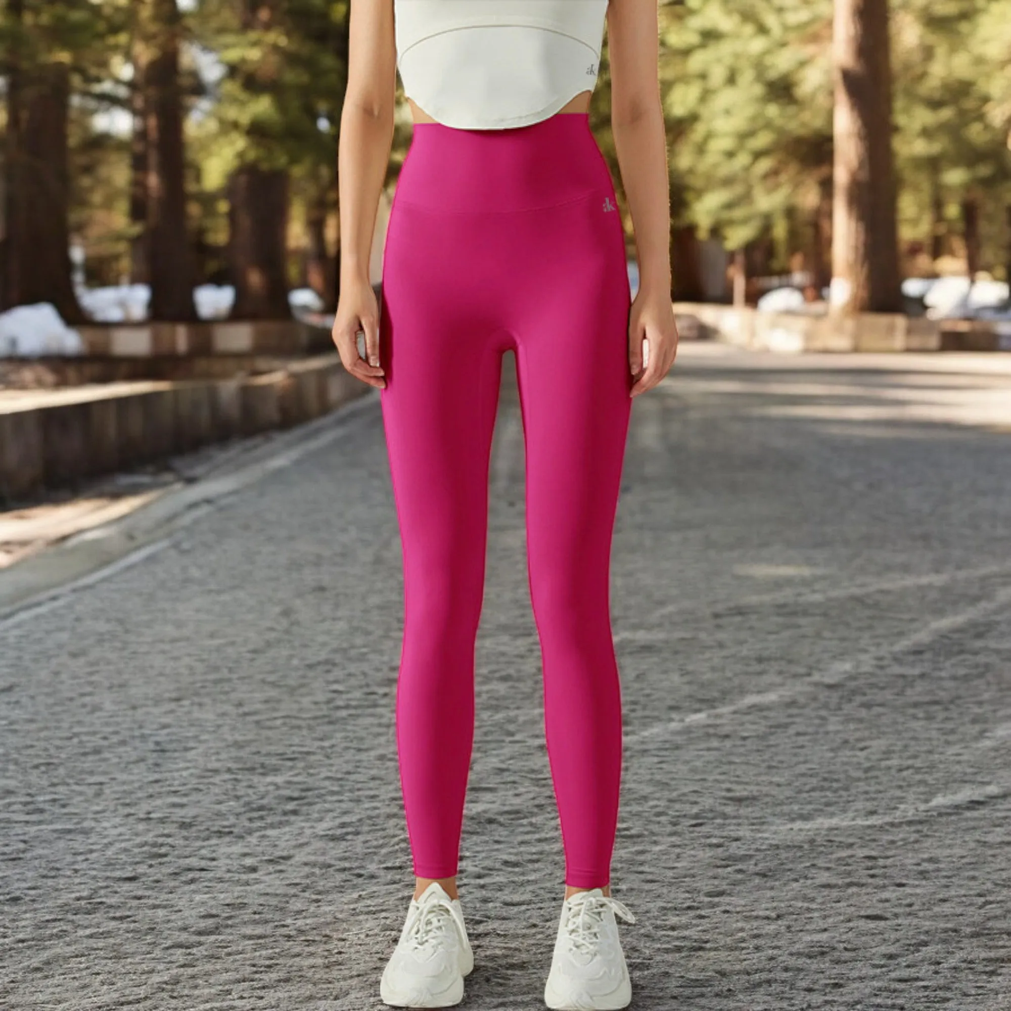 Anna-Kaci Women's High Waist Ribbed Texture Seamless Leggings