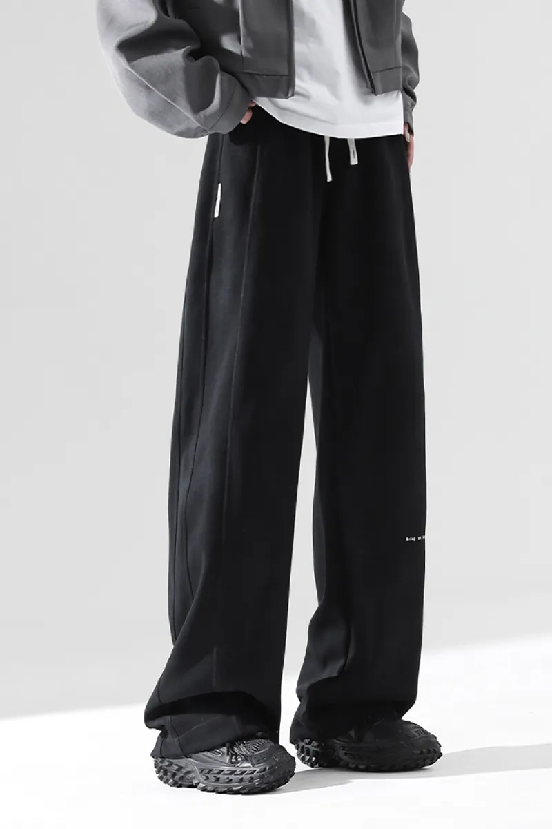 Baggy Low-Rise Wide-Leg Fleece Sweatpants