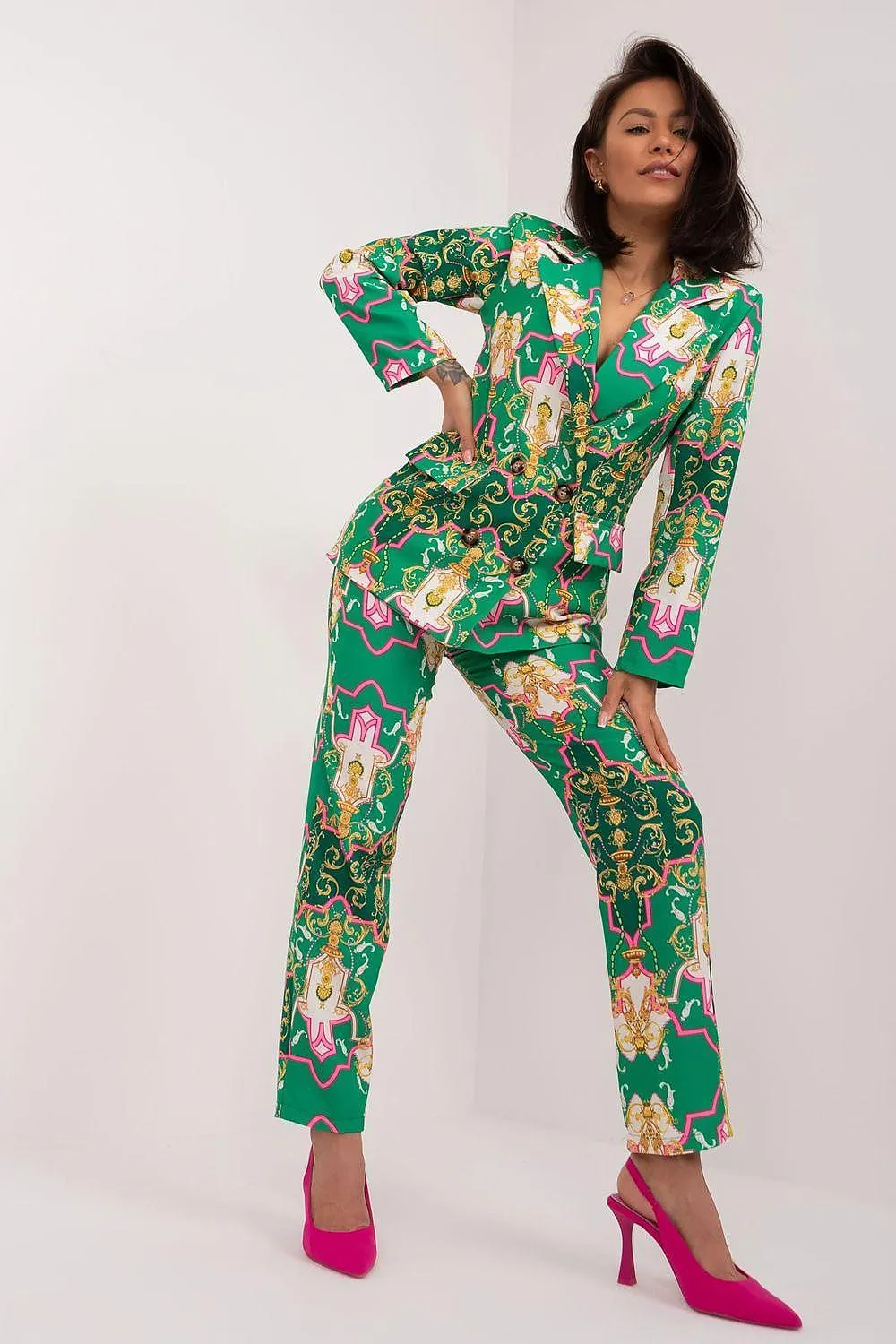 Chic Italy Moda Women's Suit Jacket and Trousers Set