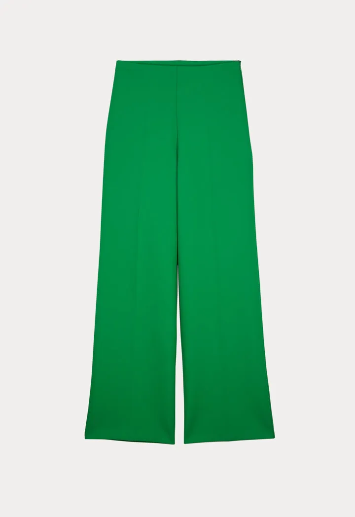 Choice High Waist Wide Legs Trousers Green