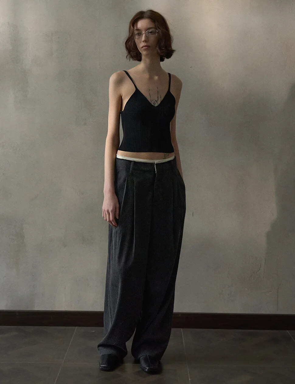 Contrast Waist Trousers