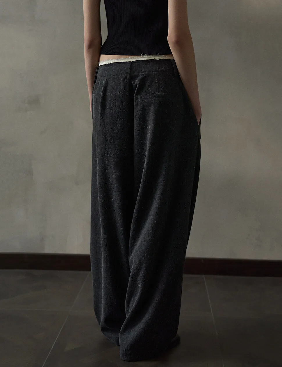 Contrast Waist Trousers
