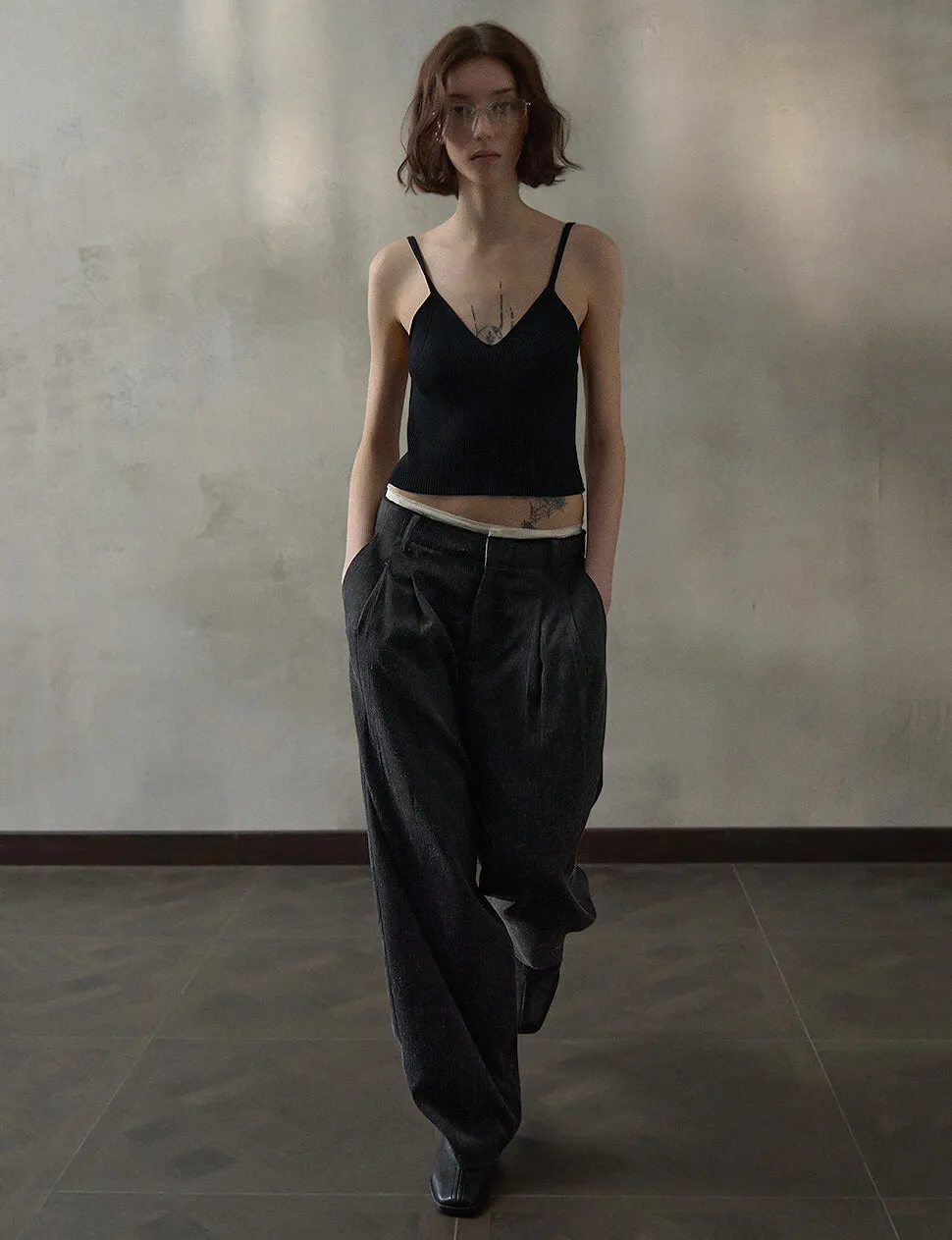 Contrast Waist Trousers