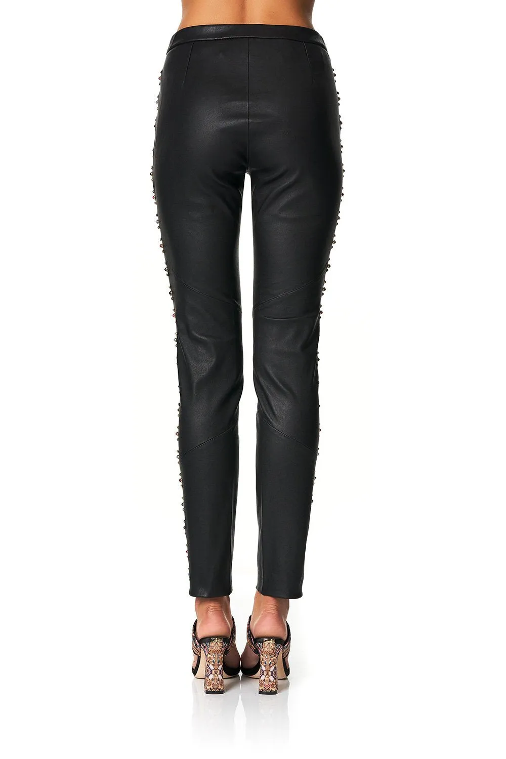 ELASTIC WAISTBAND SUEDE LEGGINGS HEUTE PROVINCIAL