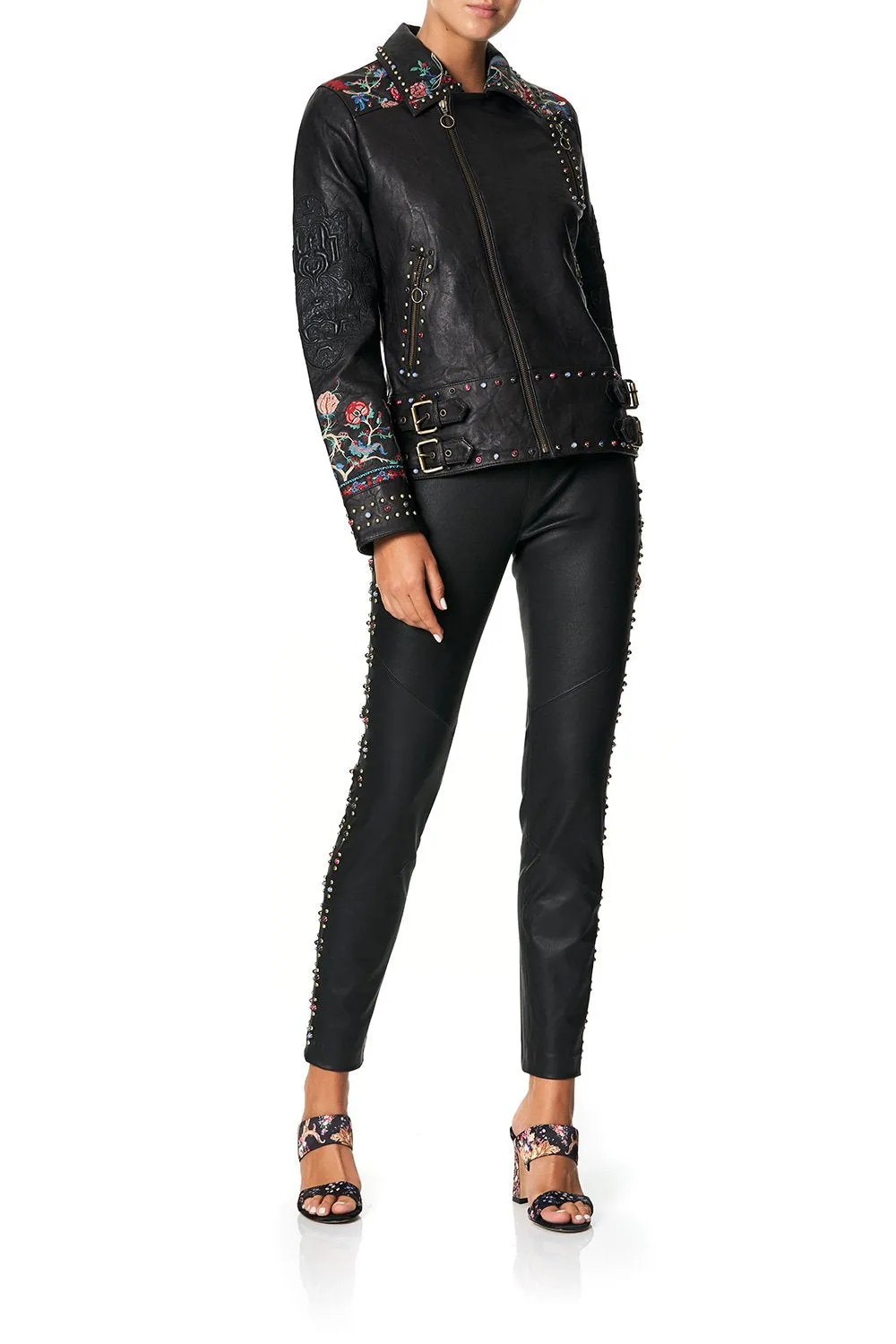 ELASTIC WAISTBAND SUEDE LEGGINGS HEUTE PROVINCIAL
