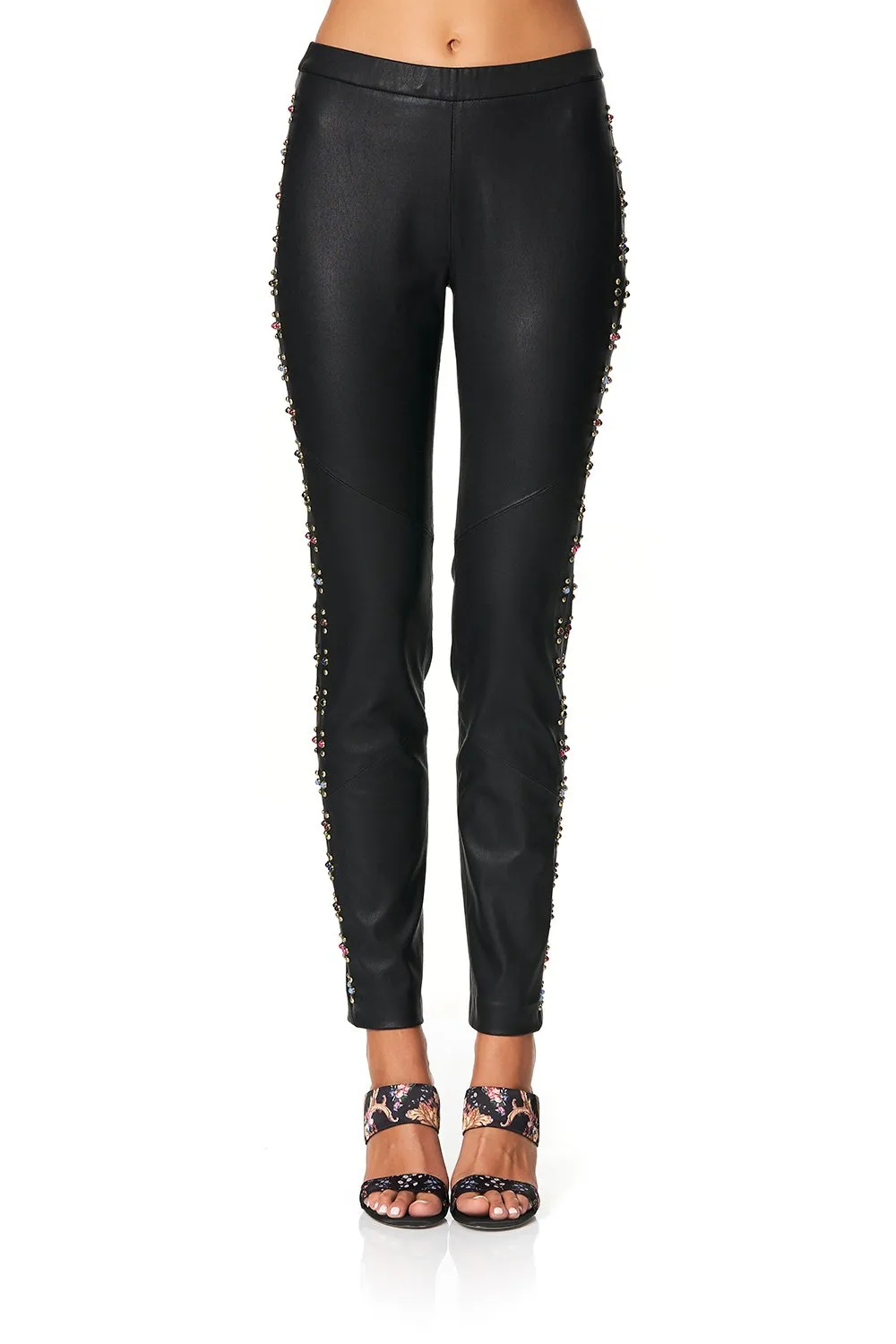 ELASTIC WAISTBAND SUEDE LEGGINGS HEUTE PROVINCIAL