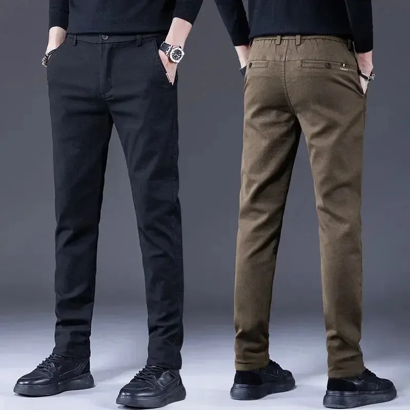 Essential Stretchy Straight Trousers - Cross & Crown