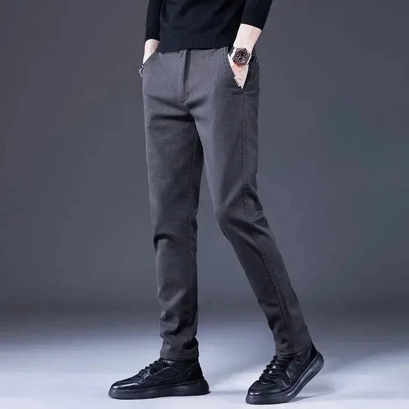 Essential Stretchy Straight Trousers - Cross & Crown