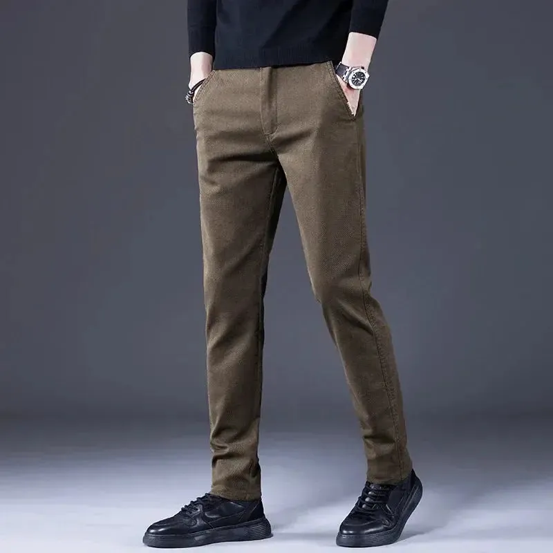 Essential Stretchy Straight Trousers - Cross & Crown