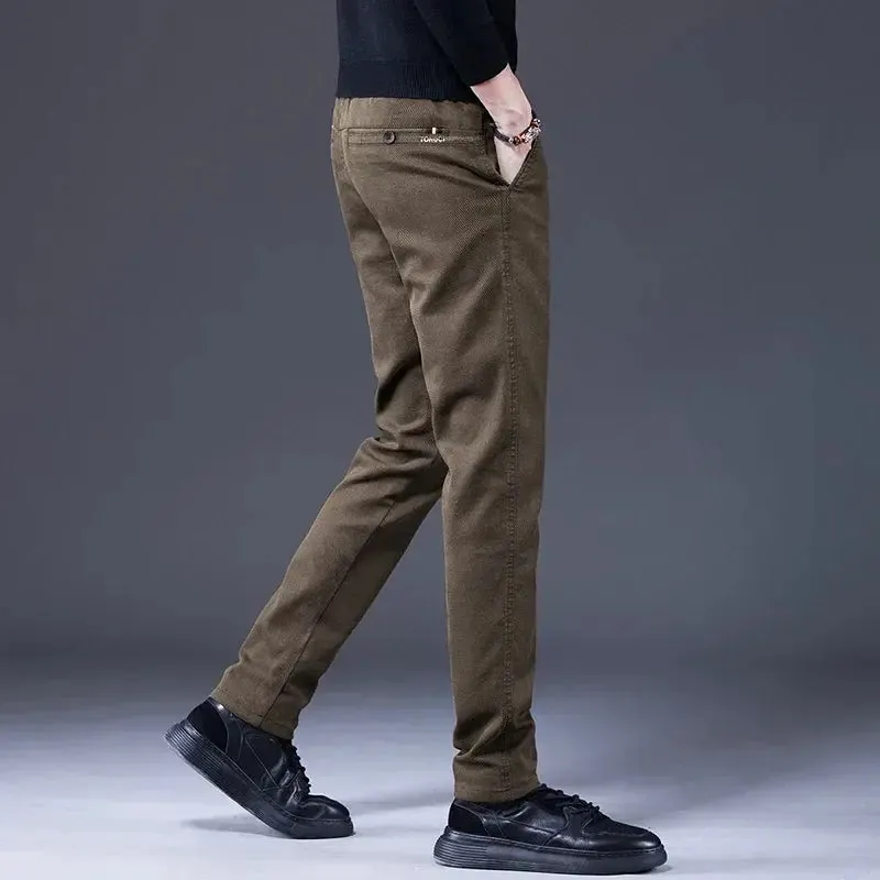 Essential Stretchy Straight Trousers - Cross & Crown