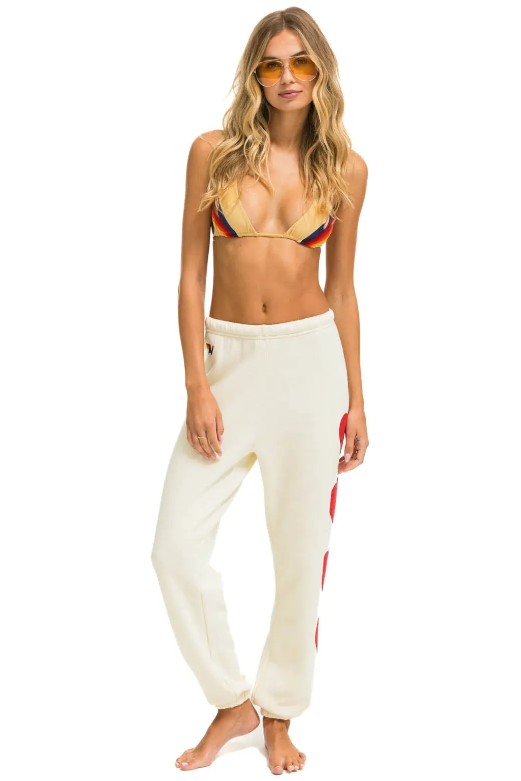 Heart Stitch 4 Sweatpants ~ Cream