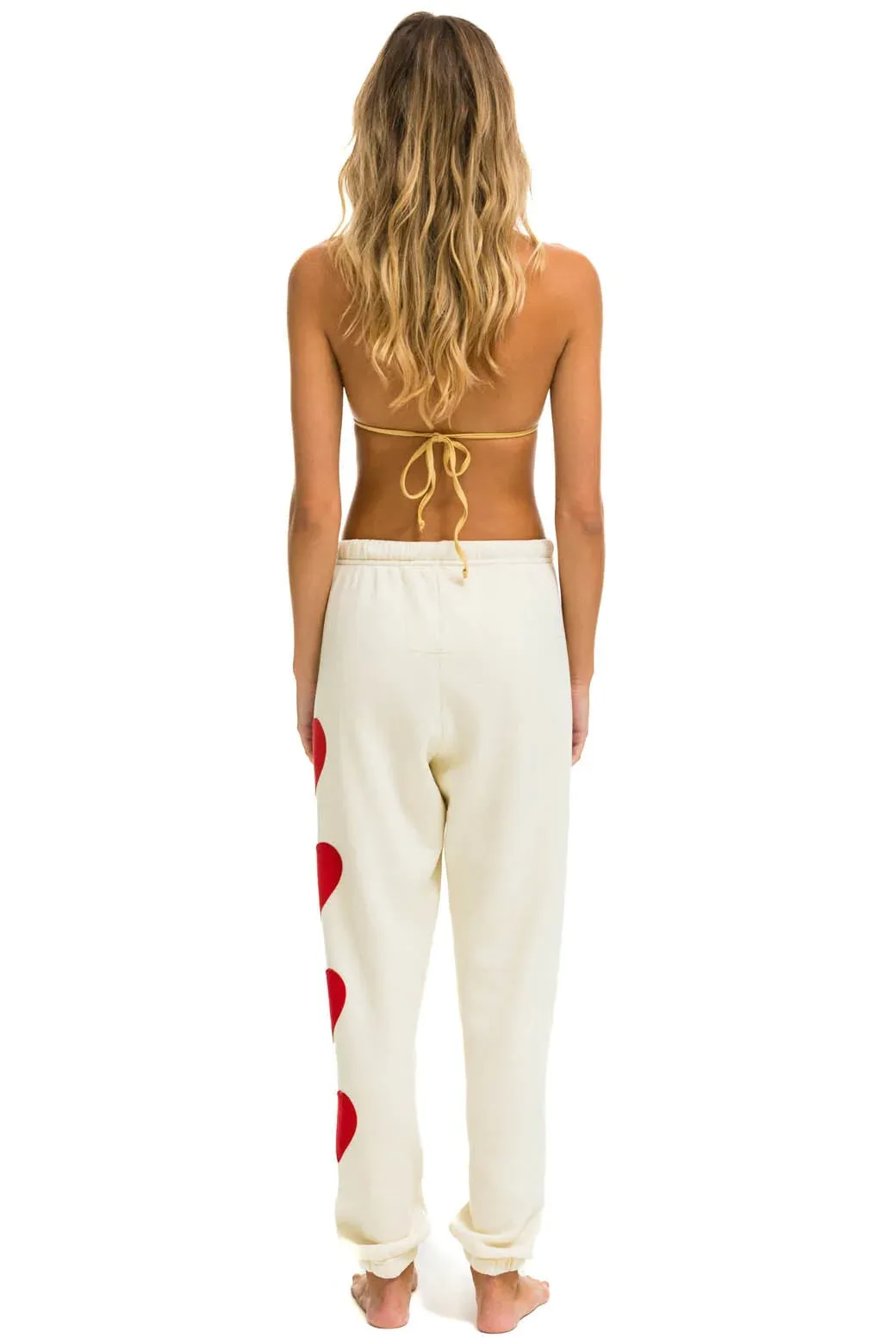 Heart Stitch 4 Sweatpants ~ Cream