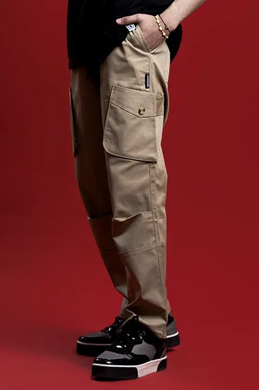 KHAKI CROSS POCKETS CARGO PANT
