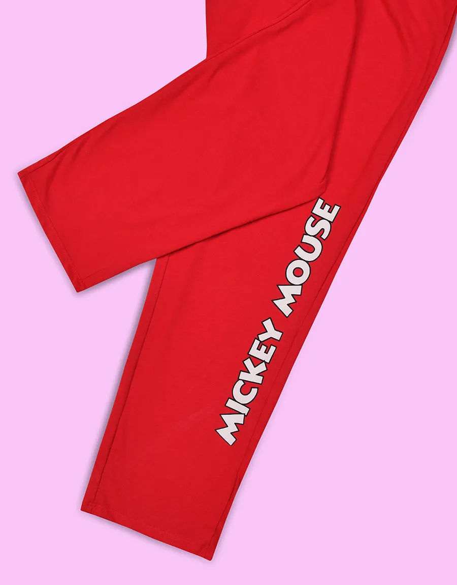 Ladies Single Jersy Trouser - Red