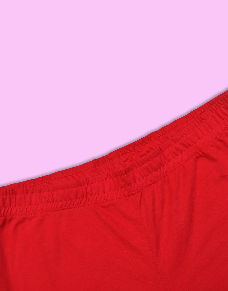 Ladies Single Jersy Trouser - Red