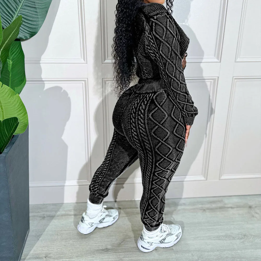 MB FASHION Sweater and Jogger Pants Lounge Set 3111LY LAST BLUE XL