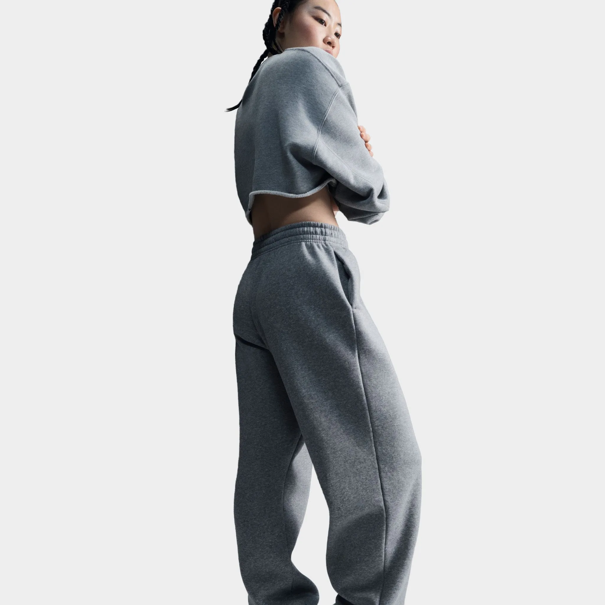 Nike Sportswear Women's Phoenix High-Waisted Oversized Sweatpants Dk Grey Heather / Sail