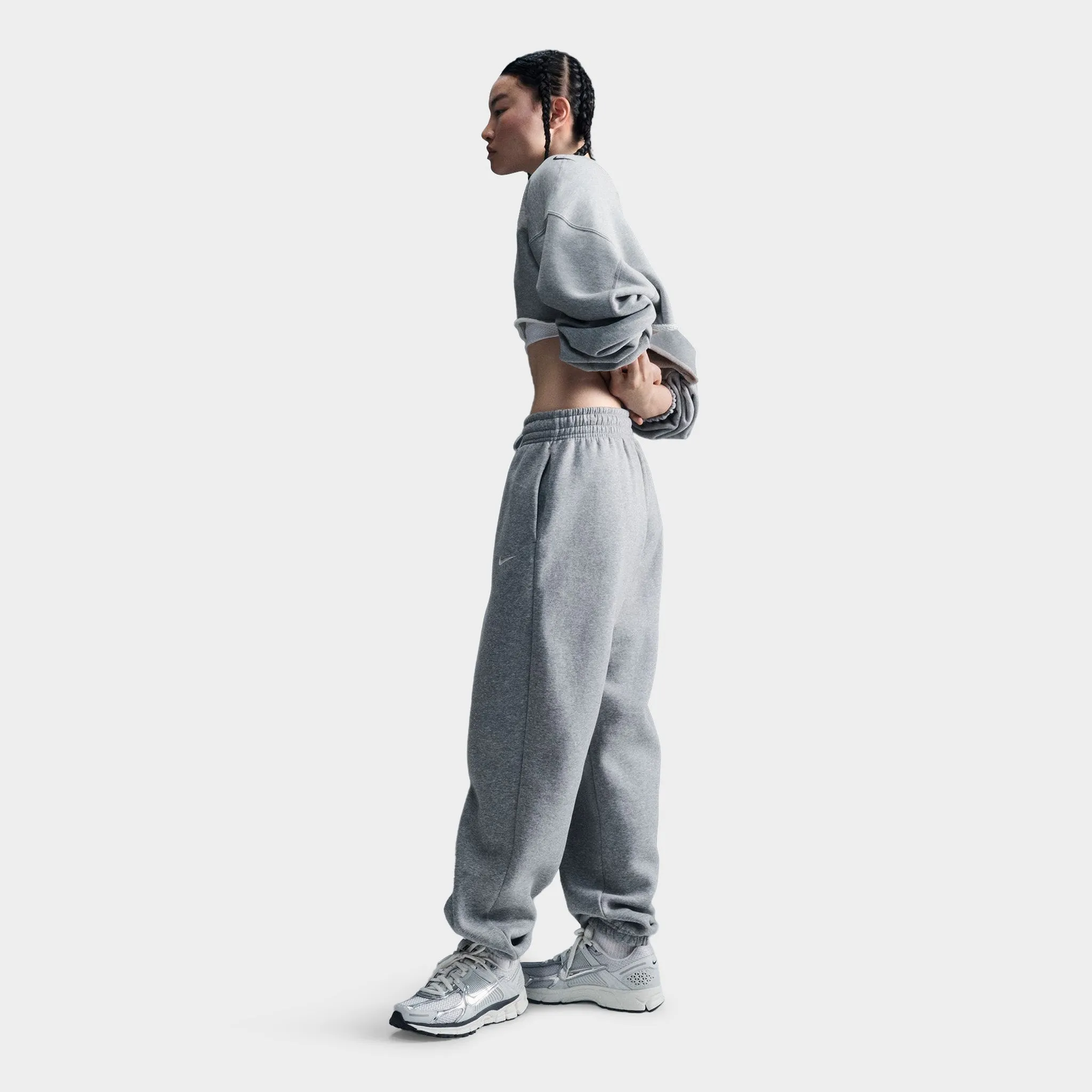 Nike Sportswear Women's Phoenix High-Waisted Oversized Sweatpants Dk Grey Heather / Sail