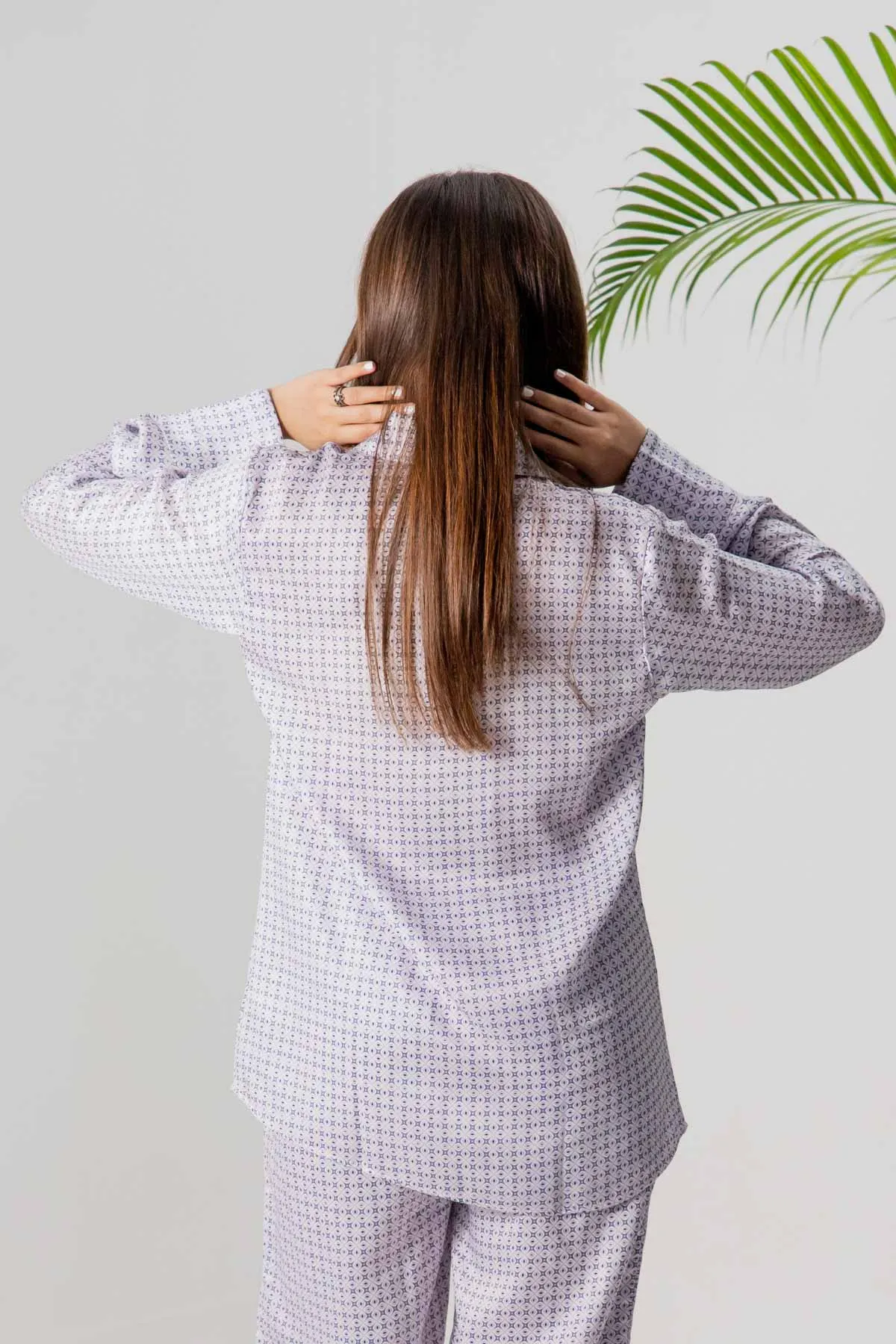Printed Shirt For Women - Lilac