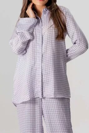Printed Shirt For Women - Lilac