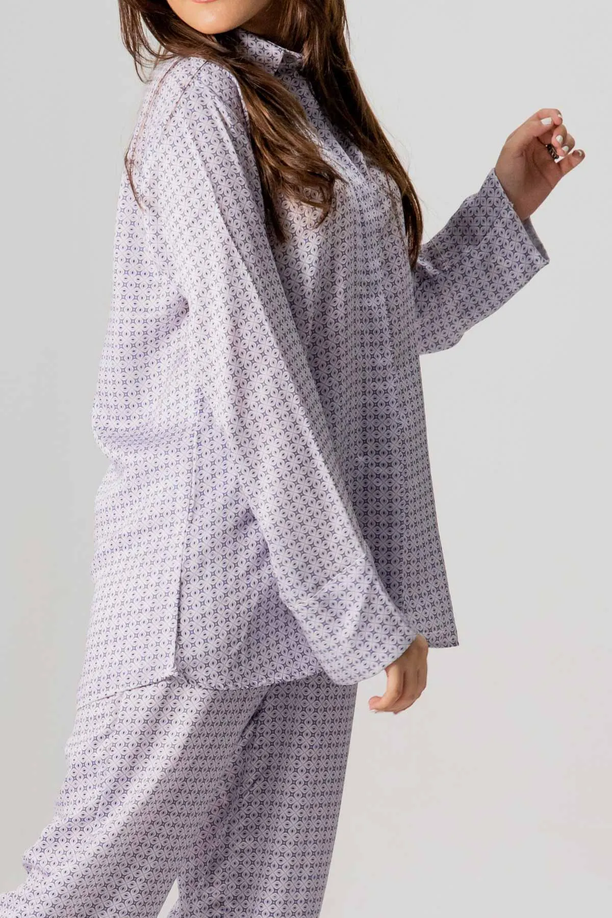 Printed Shirt For Women - Lilac