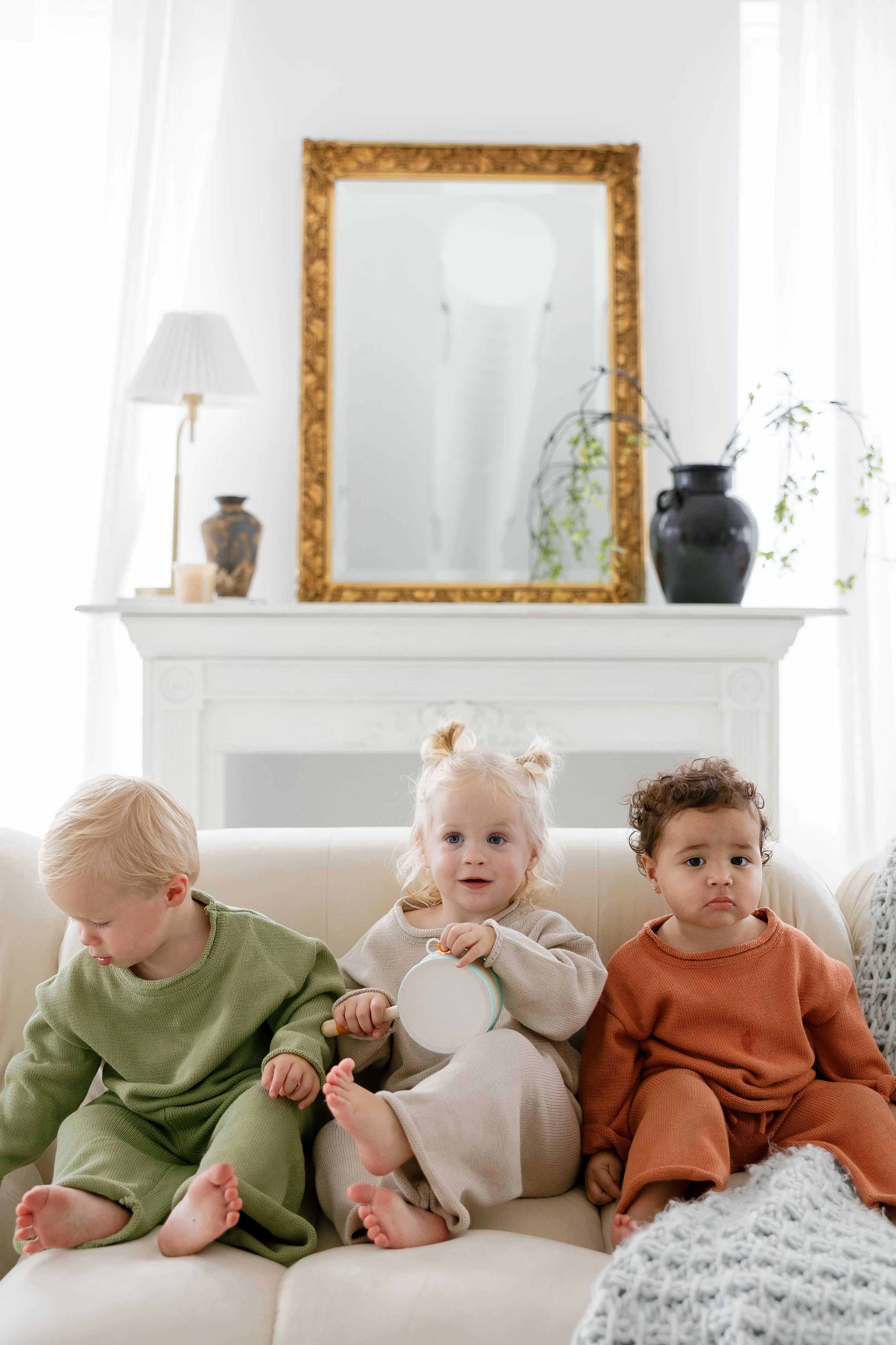 Quincy Knit Set in Camel