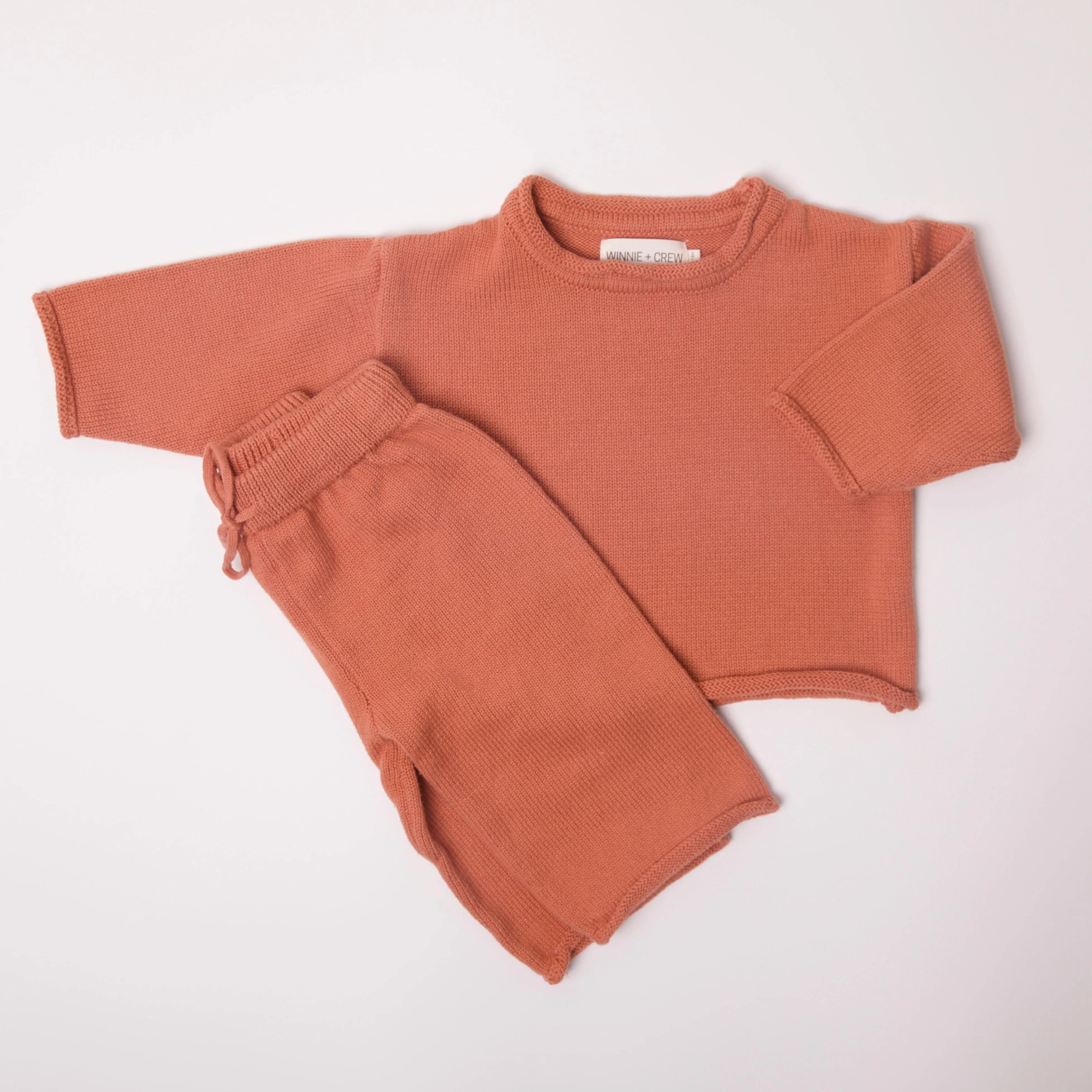 Quincy Knit Set in Clay
