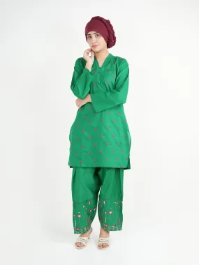 "AZARIA" Casual Cambric Essential Two Piece Suit