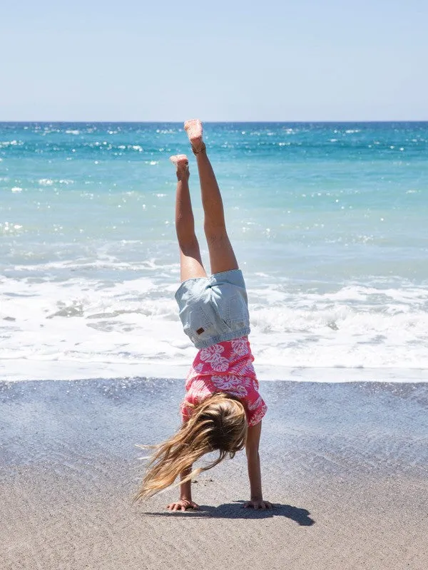 Roxy Genial Moment - Relaxed Denim Shorts For Girls
