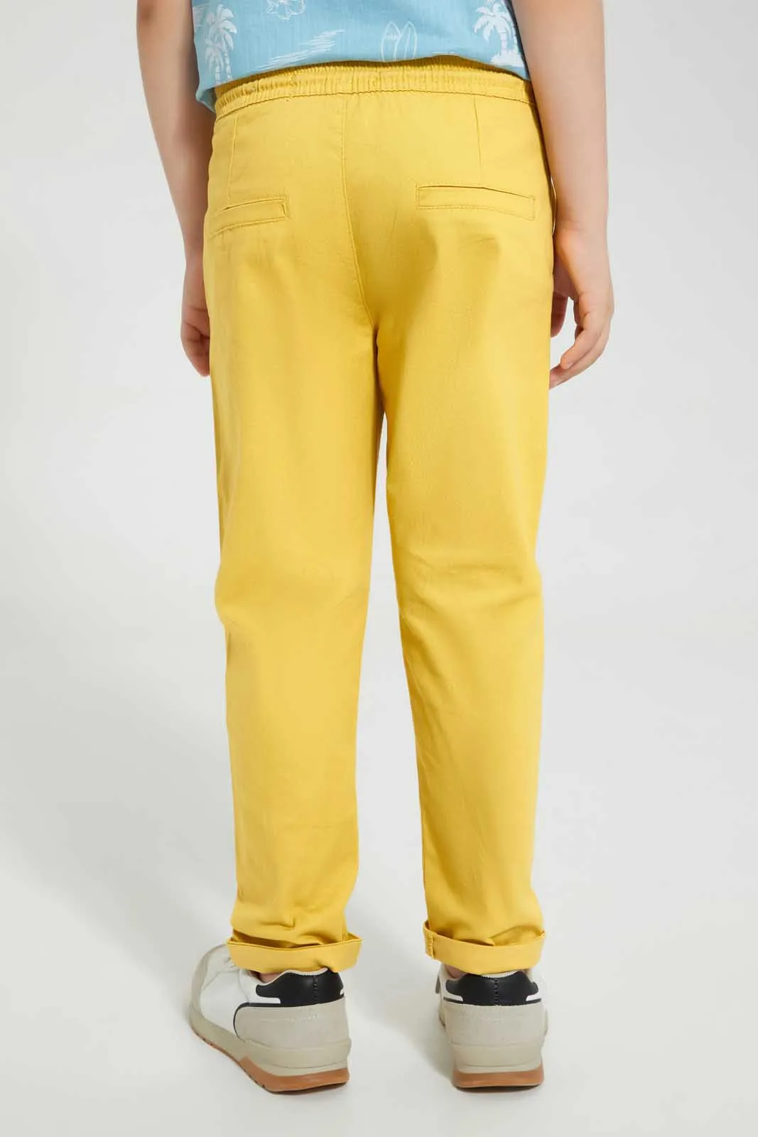 Yellow Pull On Trouser