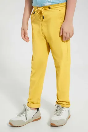 Yellow Pull On Trouser
